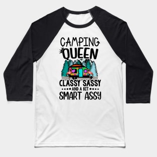 Camping Queen Baseball T-Shirt